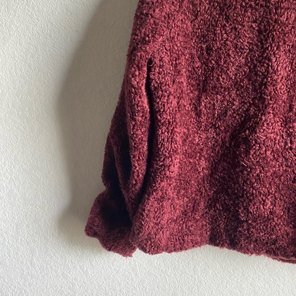 Pendleton Ladies' Fuzzy Sherpa Zip Burgundy Preppy Dark Academia Jacket M - Picture 15 of 16